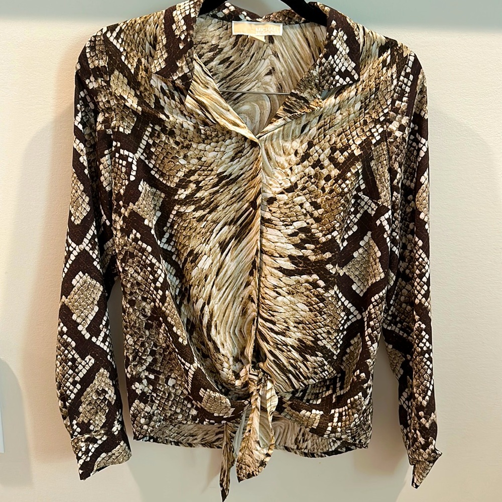 Michael Kors snake print women blouse